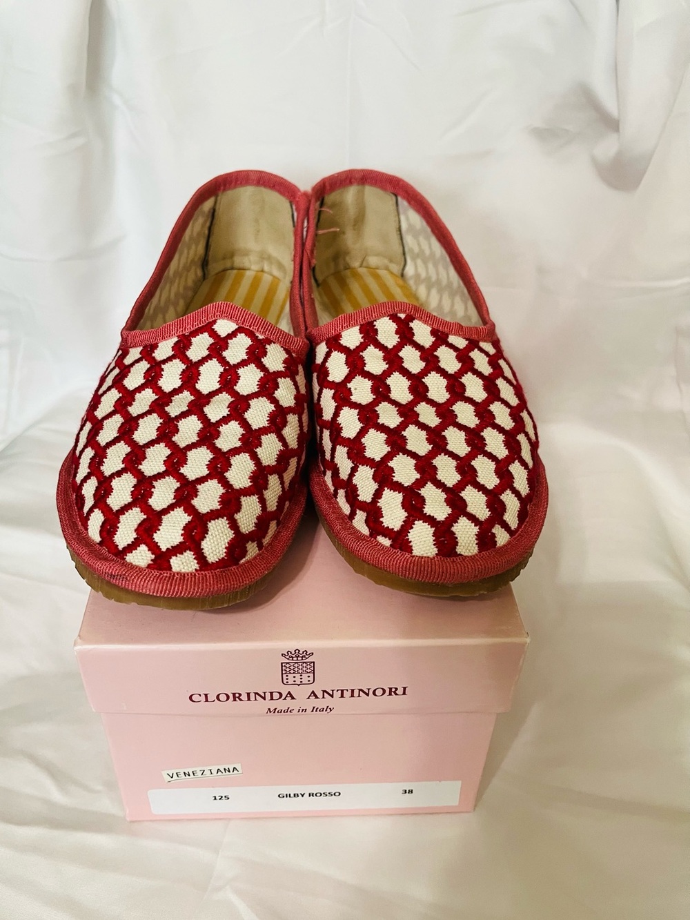 Clorinda Antinori Veneziana Gilby Rosso flats